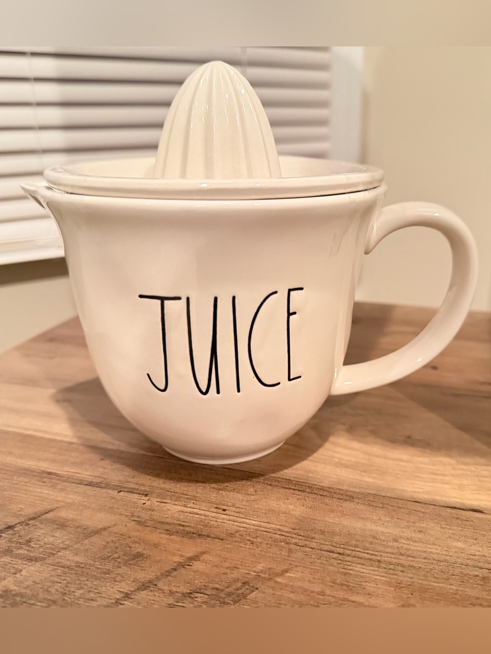 Rae Dunn White Ceramic 'JUICE' Citrus